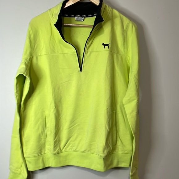 PINK Victoria's Secret Tops - PINK Victoria’s Secret 1/4 Zip Hoodie Size L
